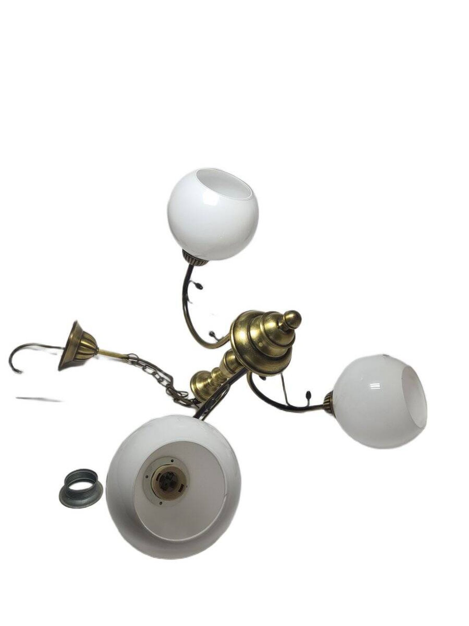 Vintage Art Nouveau chandelier, Poland, 1970s