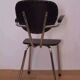 Tubax chair from the 50s, chrome and black imitation leather