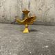 Zoomorphic gilded bronze candlestick by Pierre Casenove, 1980, Fondica.