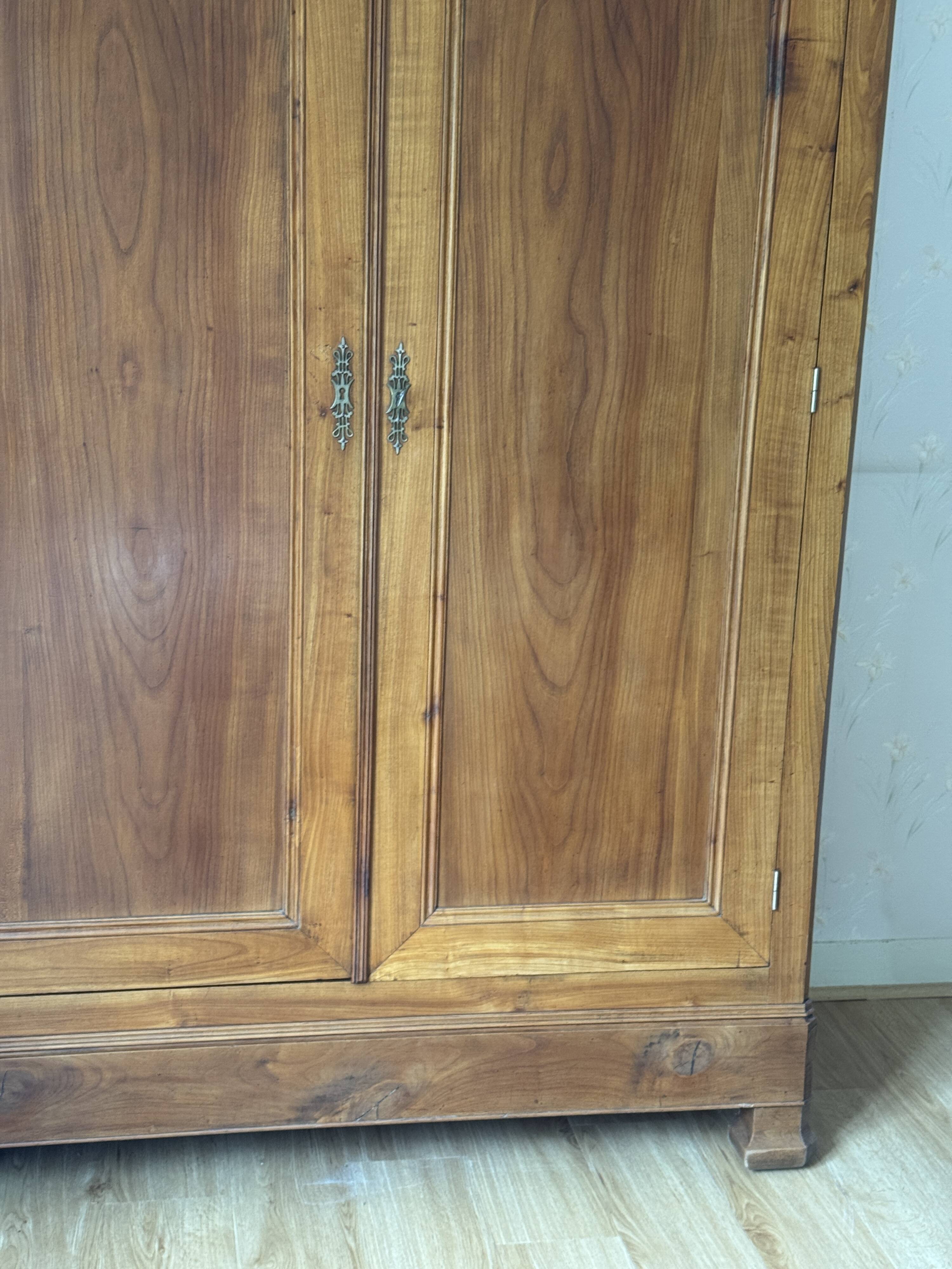 Large Louis Philippe oak wardrobe H: 2m25