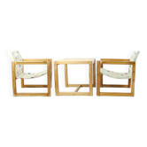 Ensemble fauteuils et table par Karin Mobring pour Ikea, années 1970
