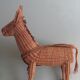 Grand chevalet vintage en roseau