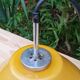 Suspension opaline vintage couleur moutarde