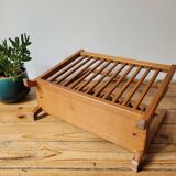 Light wood magazine rack