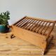 Light wood magazine rack