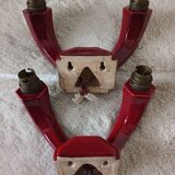 Pair of Art Deco ceramic wall lights