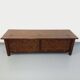 Low brutalist enfilade by Georges Robert in dark pine from the 1960s.