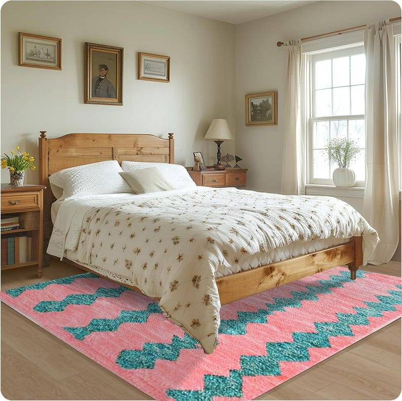 Handwoven Berber rug, size 150 x 250 cm