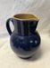 Blue stoneware pitcher