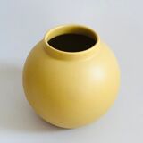 Vintage ball vase in matt ceramic H14cm