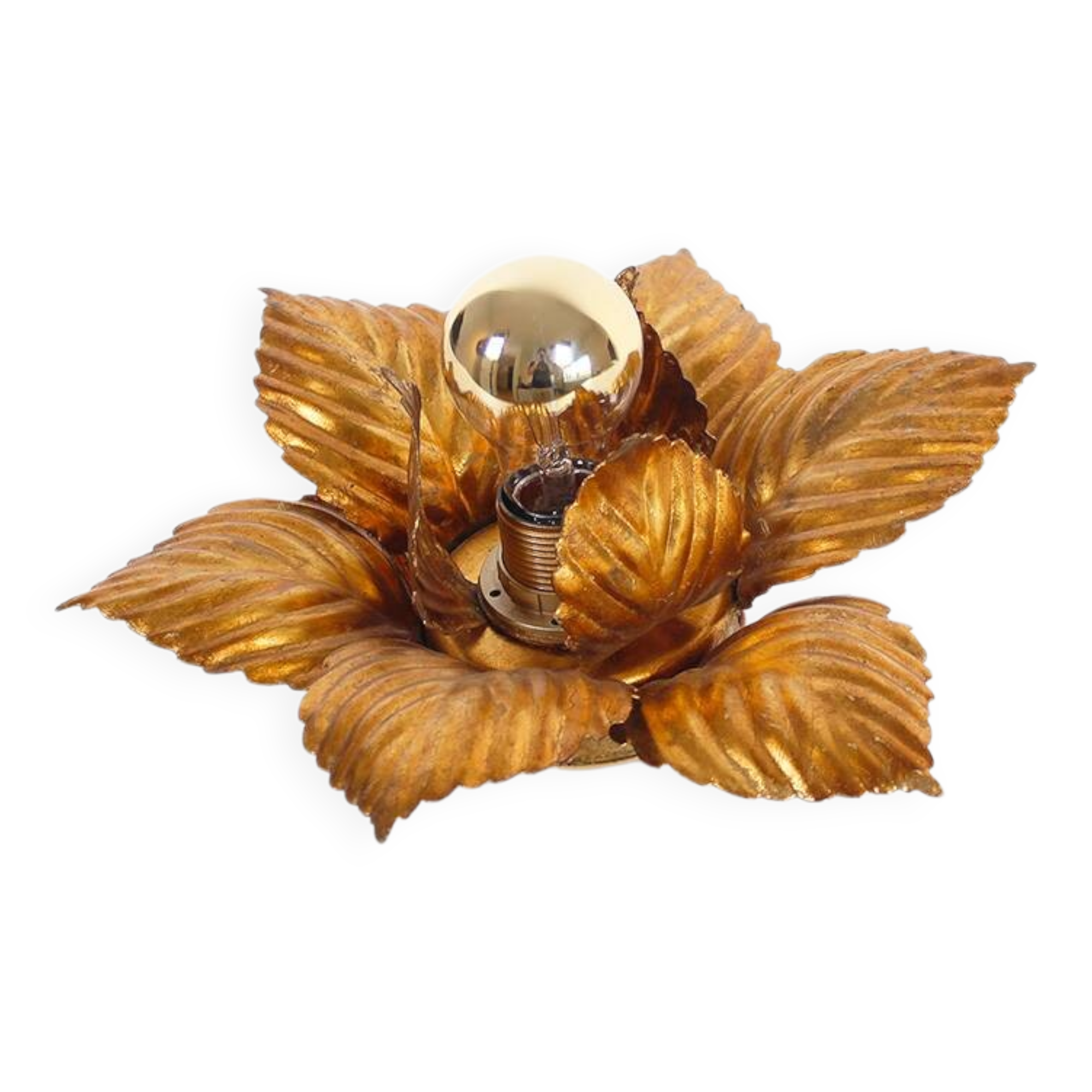 Petite Italian Florentine Flush Mount Light by Banci Firenze
