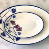 Set of 15 plates art nouveau kg lunéville