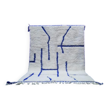 Tapis en laine fait main traditionnel 2.5 x 1.5 m