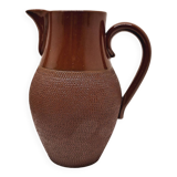 Chocolate stoneware pitcher