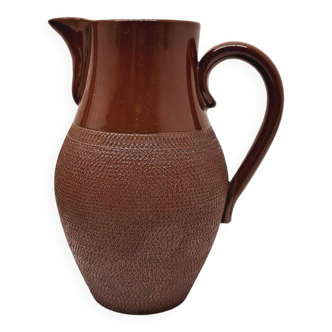 Chocolate stoneware pitcher