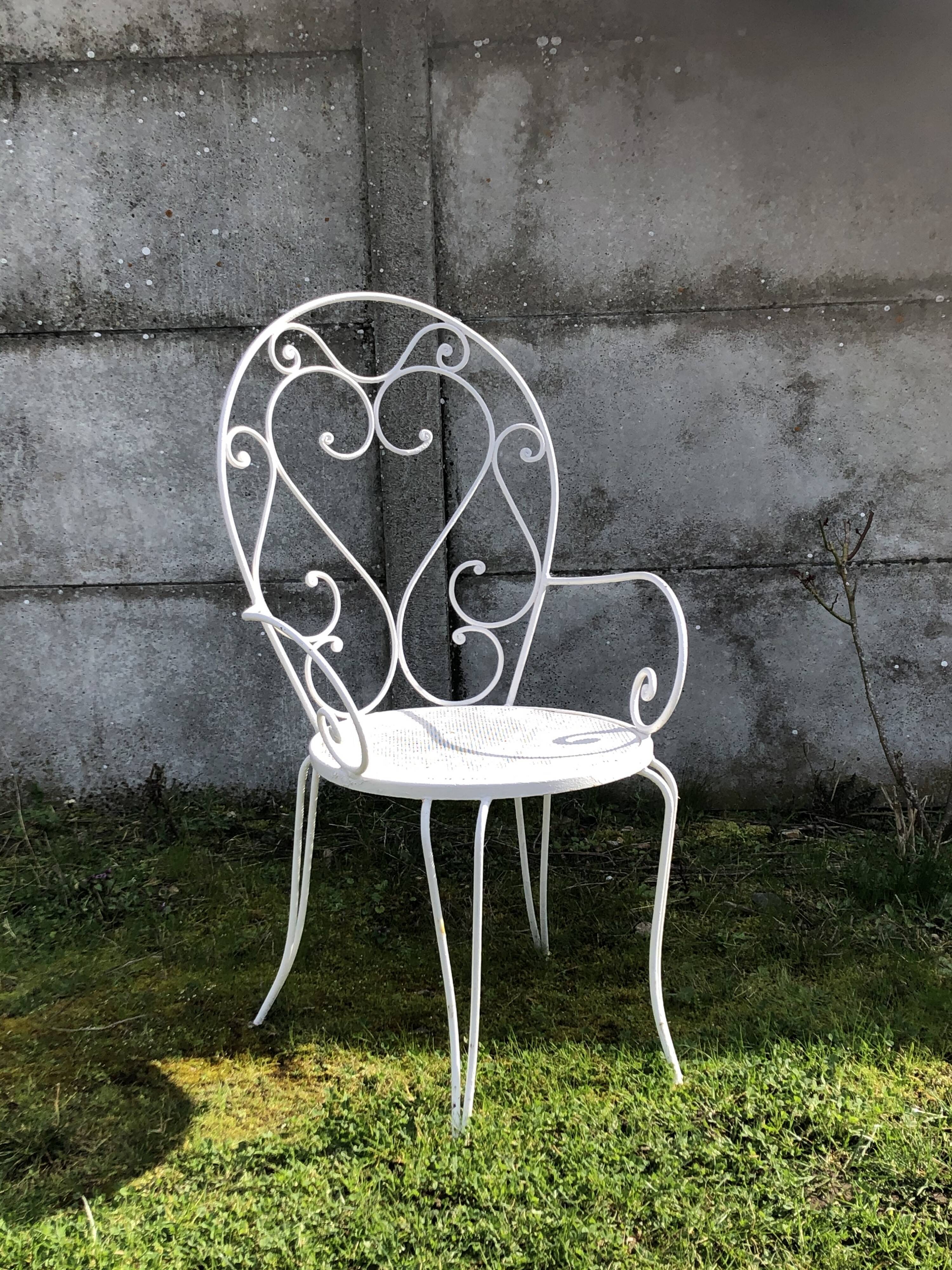 Fauteuil en fer forgé 1900