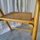 Pair of folding cane chairs