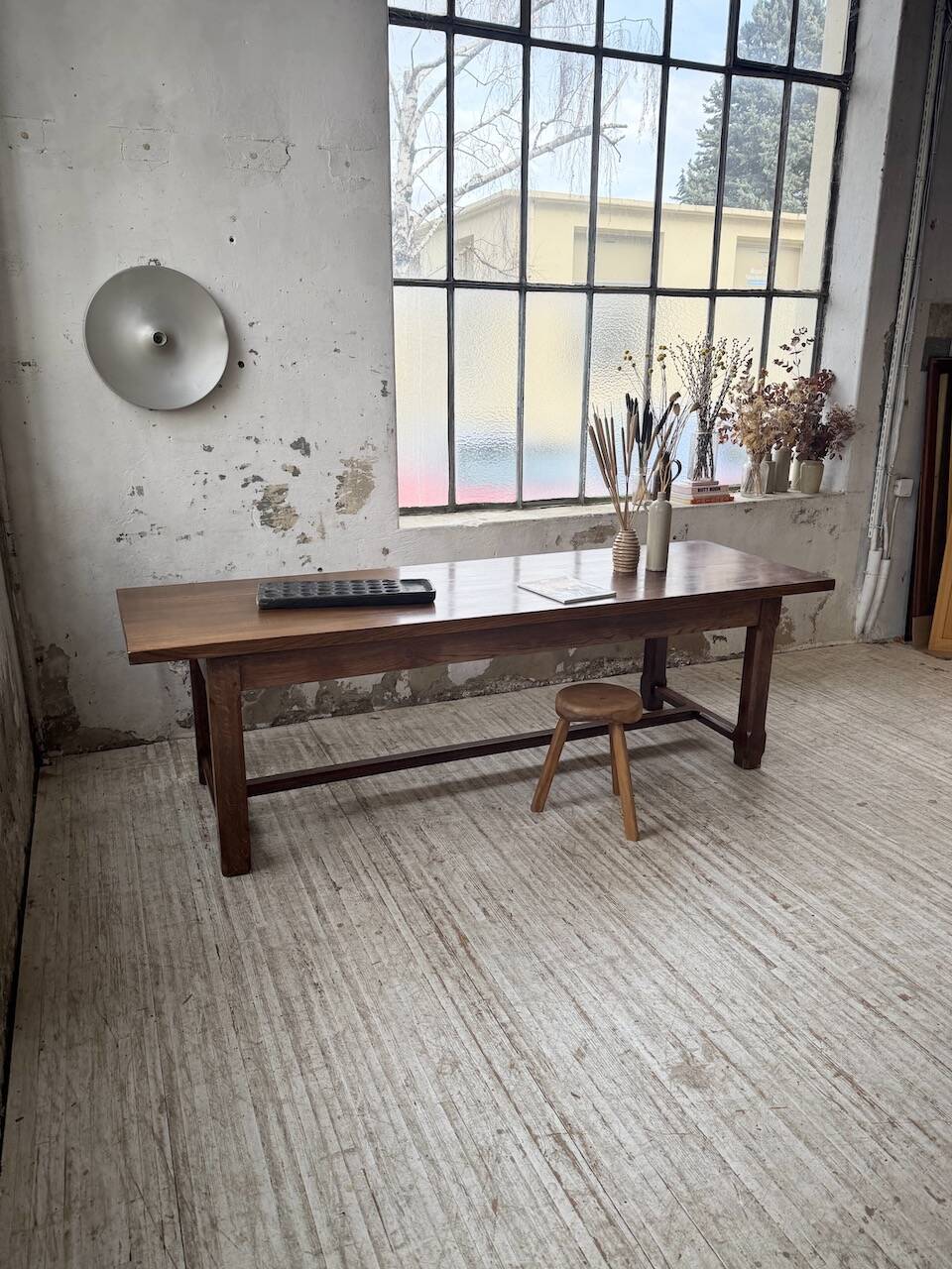 Table de ferme XL en chêne massif