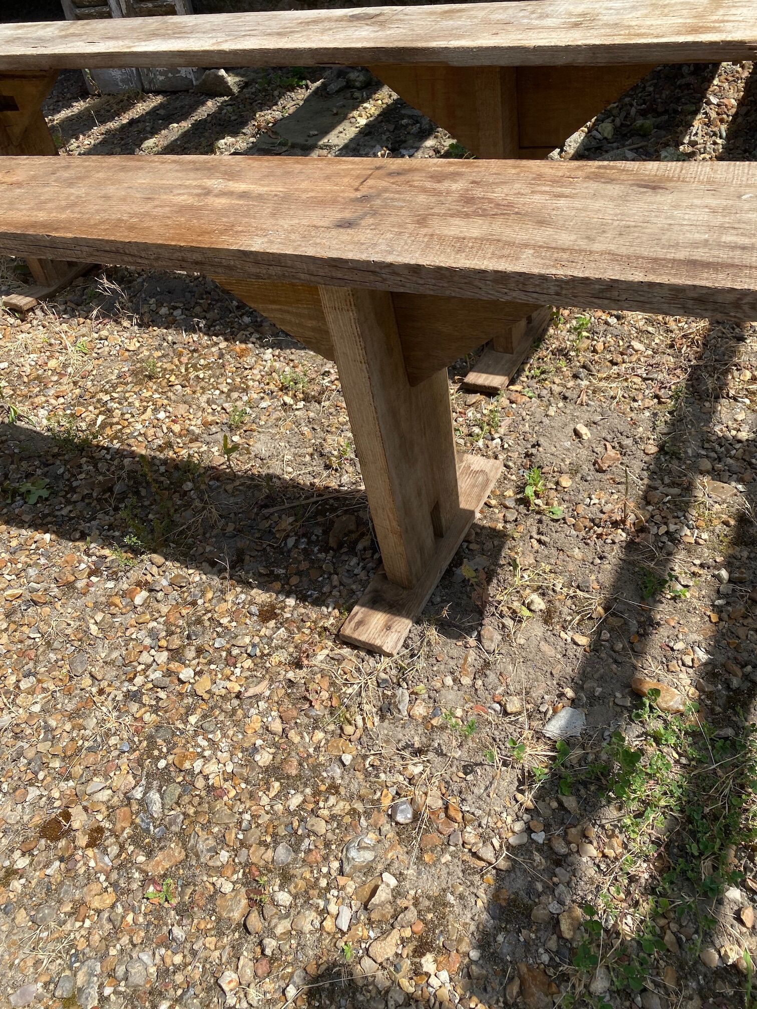 Pair of farm benches