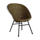 Sixties rattan easy chair by Dirk van Sliedregt
