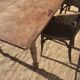 Table en bois pieds tournés