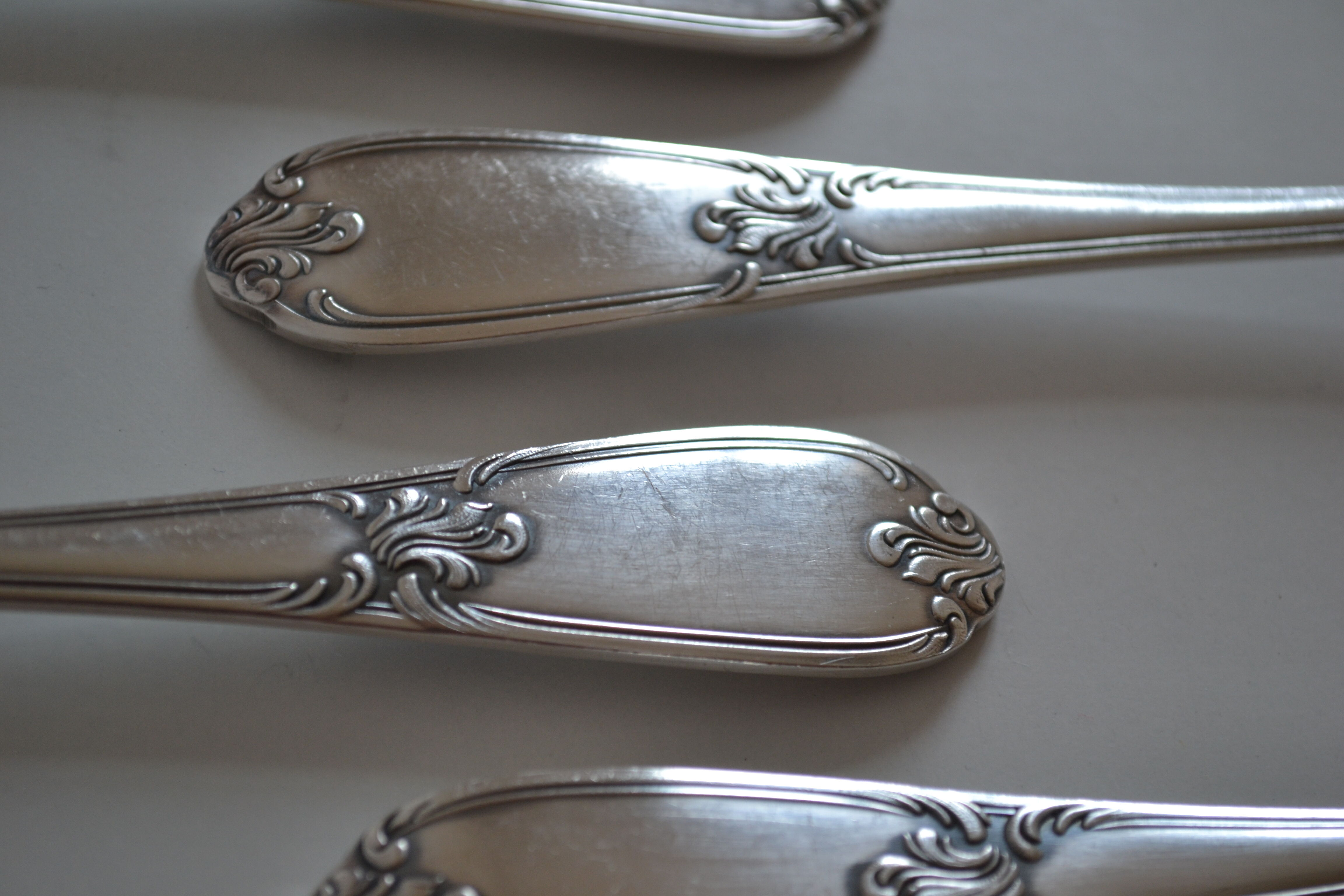 12 metal argente orfevre frionnet french table forks