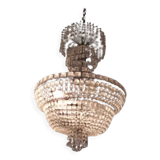 List in crystal and bronze of the 20s, balloon crystal chandelier