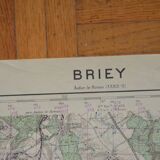 Vintage map of Briey