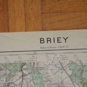 Carte vintage de Briey