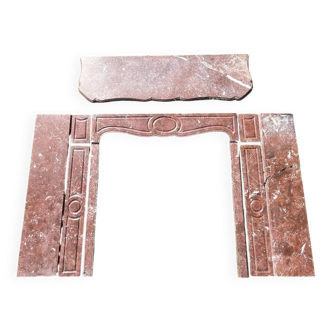 Old marble fireplace