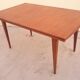 Scandinavian table in teak with  extensions