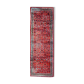 Persian runner rug handmade red wool carpet 110x320cm