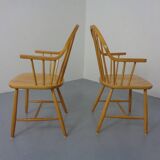 Set of oak armchairs by Erik Ole Jørgensen for Tarm Stole Møbelfabrik.