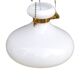 White, modernist chandelier Kamenický Šenov, Czechoslovakia, 1960s.