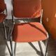 Vintage 70s orange tubular chairs