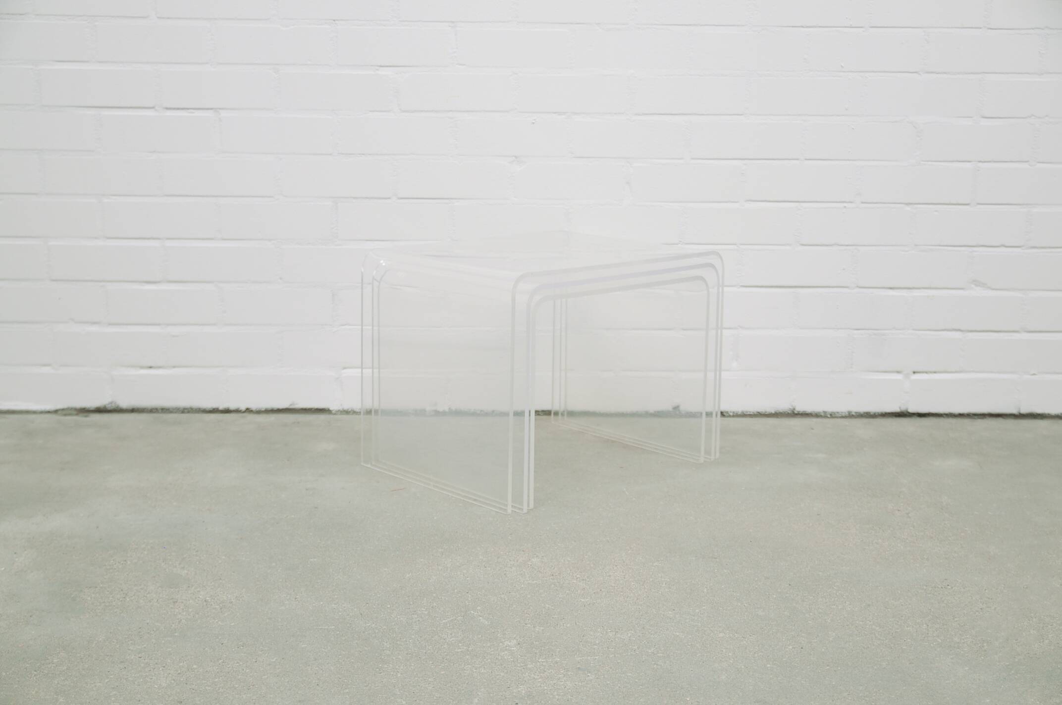 Set vintage en plexiglas x3