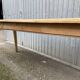 large farm table 185 cm in raw natural fir wood