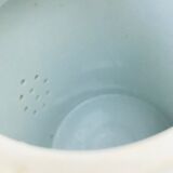 Chinese porcelain tea service with wicker basket
