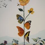 Salvador Dali: Flordali, The Butterfly Rose, original signed lithograph