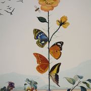 Salvador Dali: Flordali, The Butterfly Rose, original signed lithograph