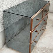 Commode design Michel Pigneres miroirs