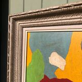 Peinture abstraite sur panneau