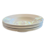 5 ôpaque soup plates from gien