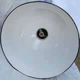 industrial luminaire ("bowl") large size enamelled sheet exceptional condition