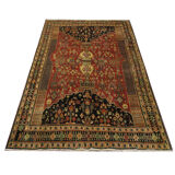 Handwoven Persian Qashqai Rug, Oriental Wool Shiraz Carpet- 157x240cm