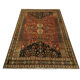 Handwoven Persian Qashqai Rug, Oriental Wool Shiraz Carpet- 157x240cm