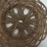 Wall composition of 8 baskets and wicker trays.