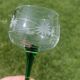 Antique engraved glasses from Alsace