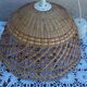 Honey and caramel wicker hanging lamp