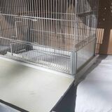 Iron and wicker bird cage